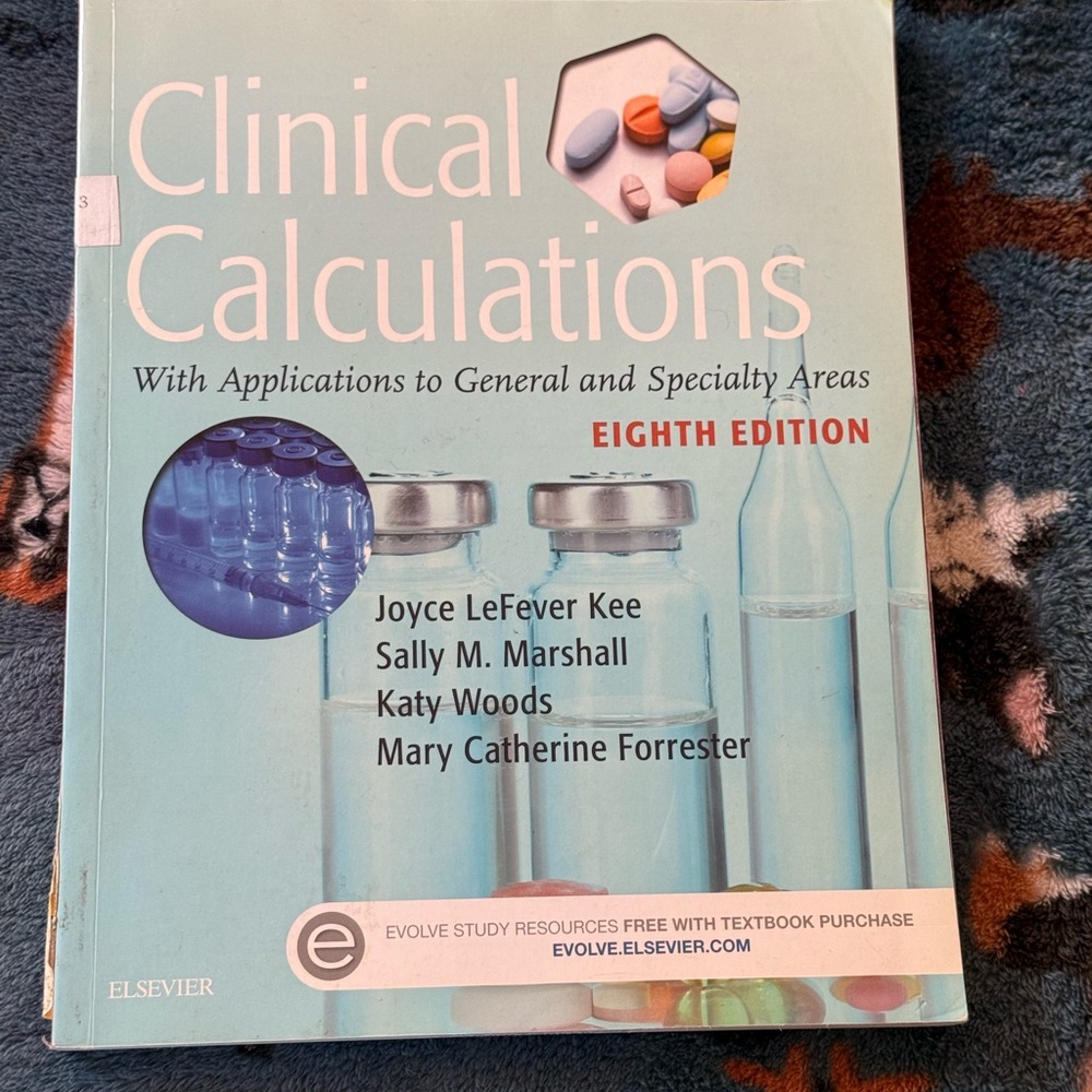 Clinical Calculations Textbook Eighth Edition